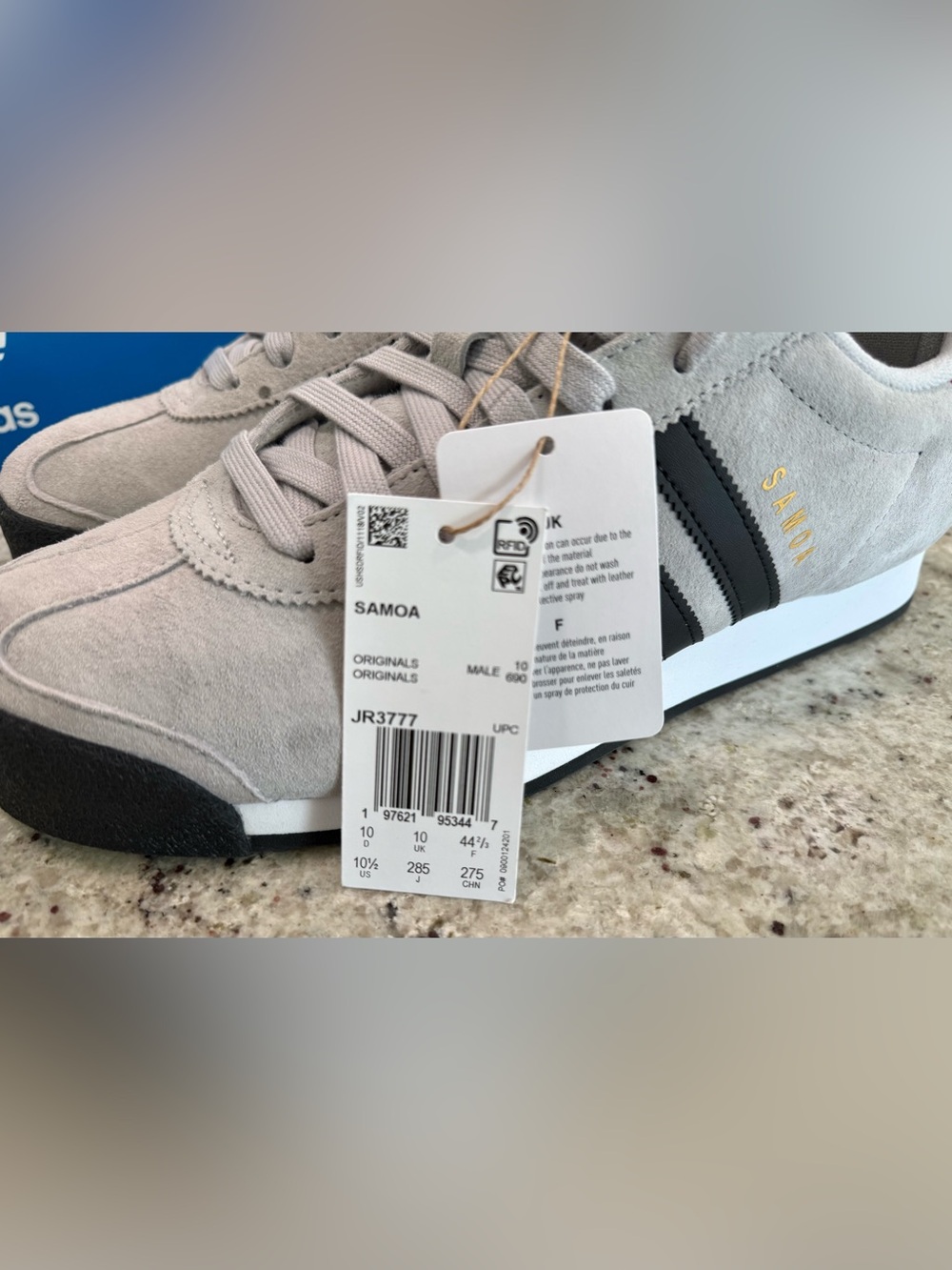 Adidas Samoa Men's Sneakers in Grey - Picture 7 of 15